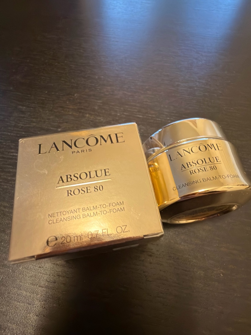 Lancome absolue rose 80 face cleansing balm-to-foam